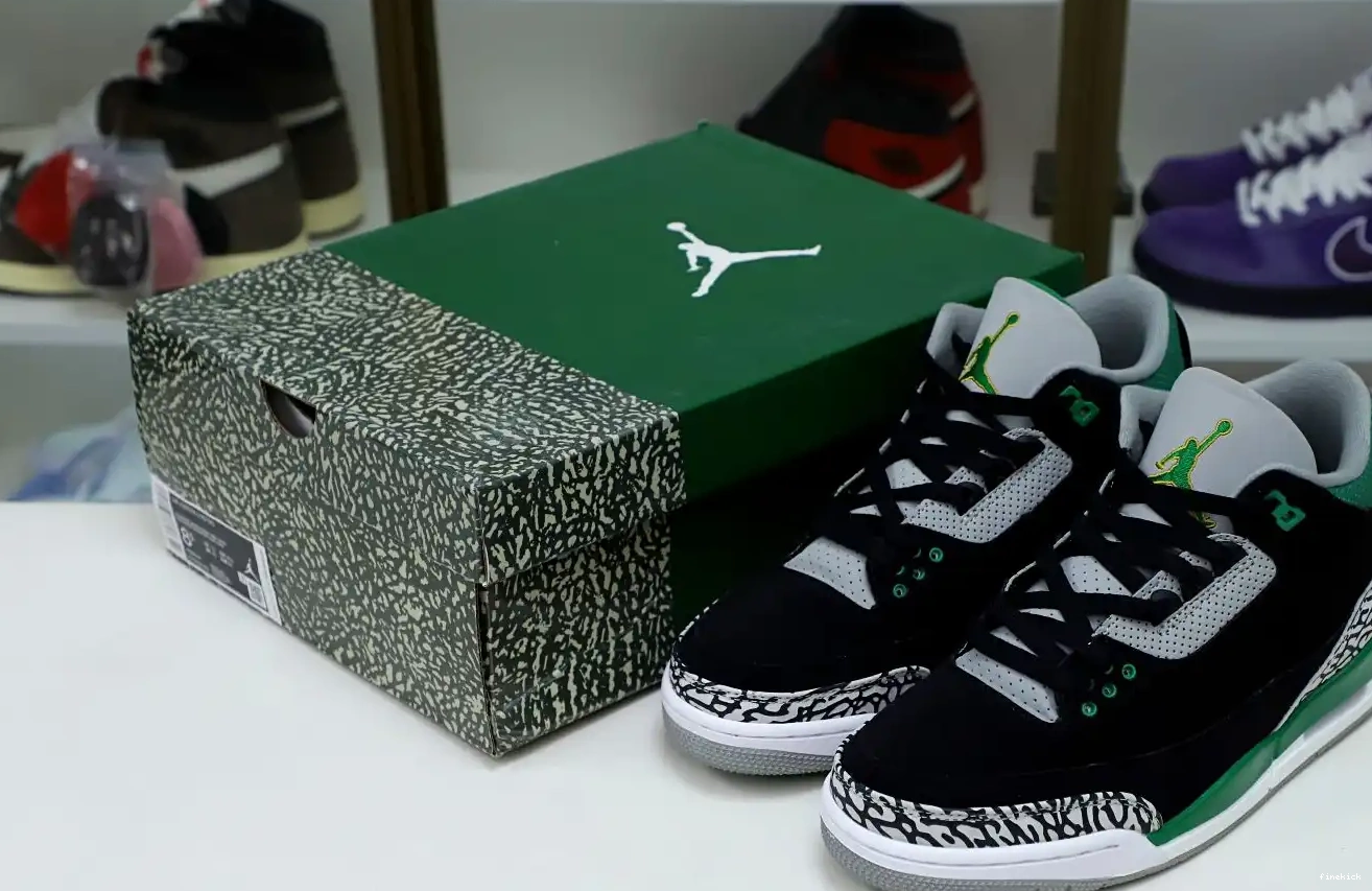 GREEN PINE JORDAN 3 AIR 0504